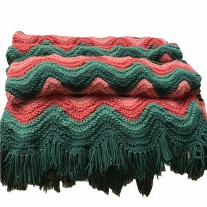 Vintage Hand Crochet Afghan/throw
